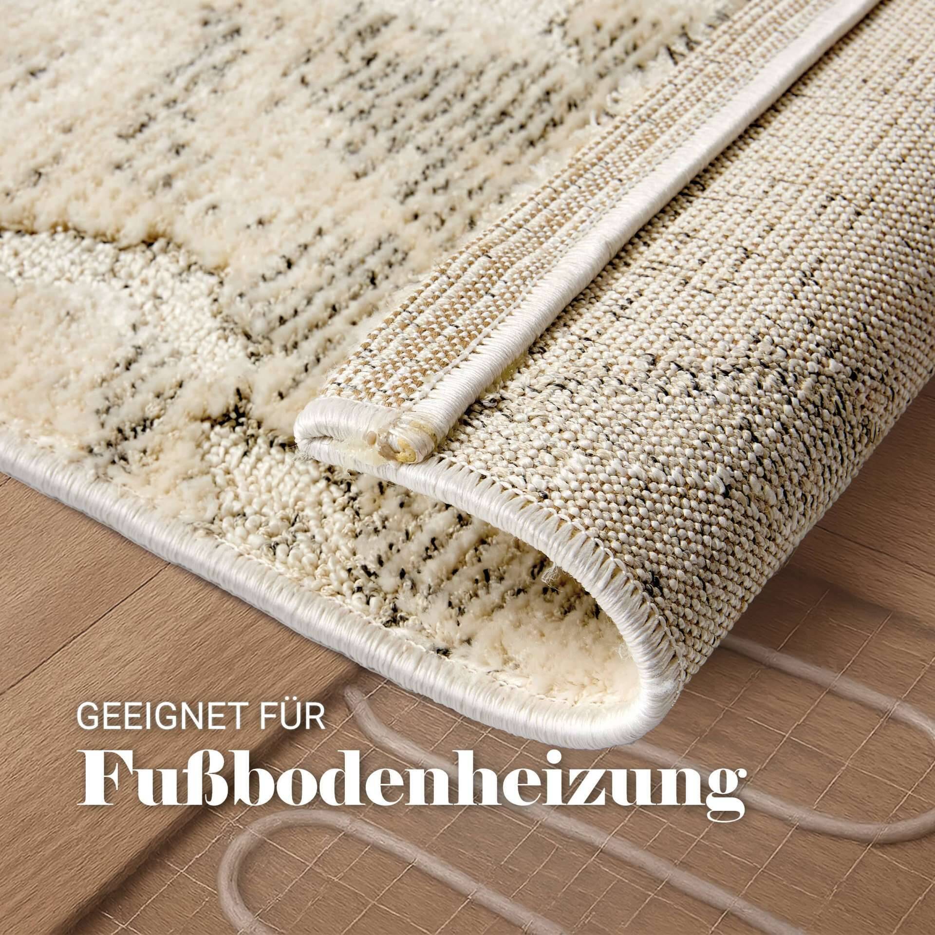 Wohnteppich Lou D.251 C.003 Wellen creme-grau – Bild 11